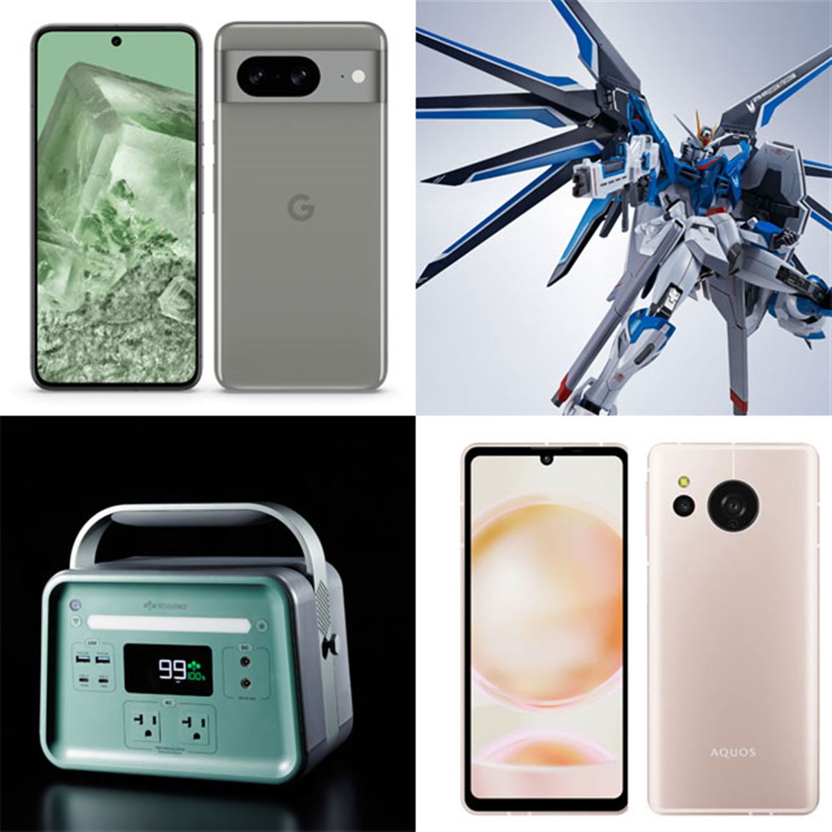 グーグルPixel 8やシャープAQUOS sense8、ライジングフリーダム