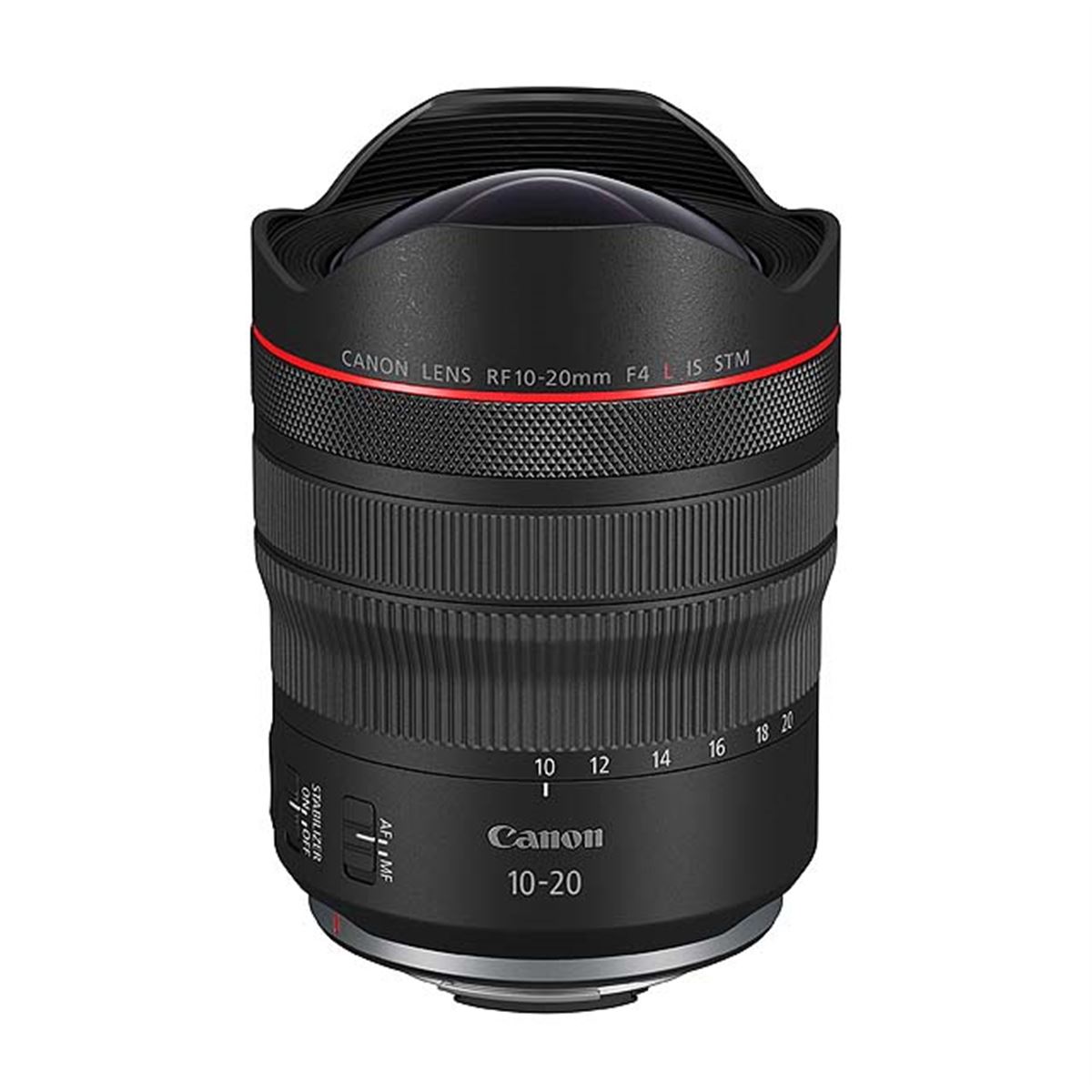 キヤノン、超広角ズームレンズ「RF10-20mm F4 L IS STM」を本日