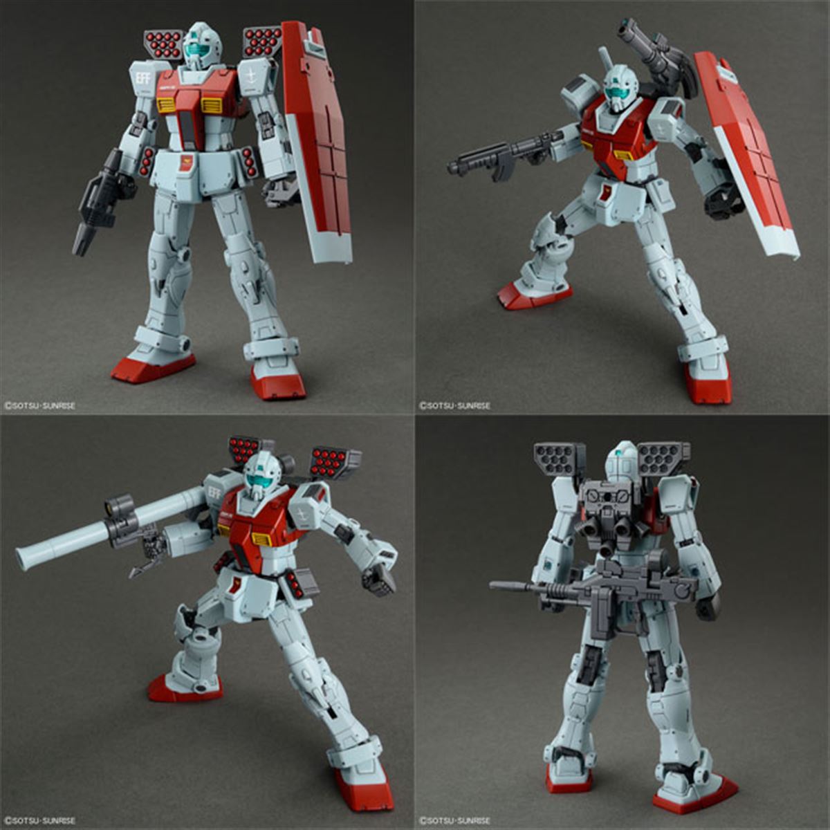 HGガンプラ「ジム（ショルダー・キャノン装備/ミサイルポッド装備