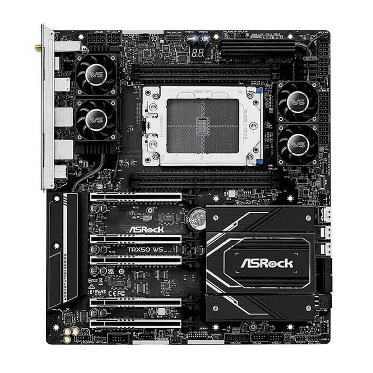 マザーボードMOTHERBORD 組み込み向け ASRock、Ryzen Threadripperを搭載可能なWS向けマザーボード