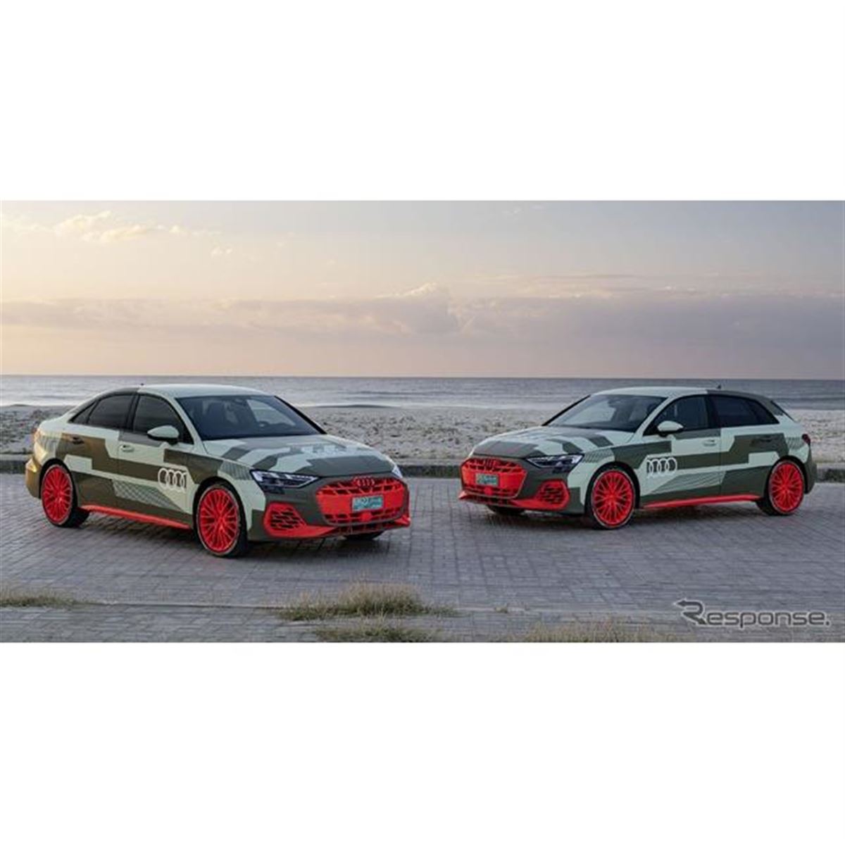 アウディ『S3』改良新型、2.0ターボは333馬力に強化…プロトタイプの 