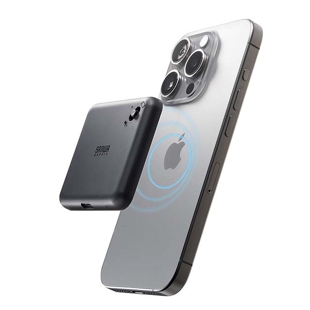 サンワ、スマホに装着して通話を録音できるボイスレコーダー「400