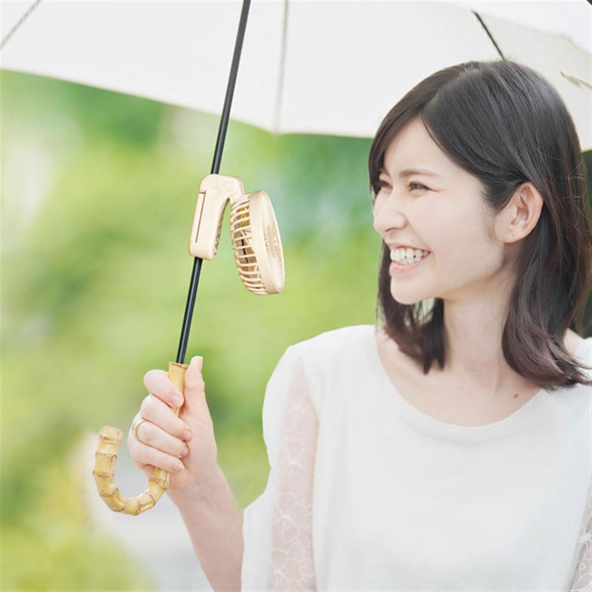 PALFREE扇風機3個セット ライソン、日傘に装着できるUSB扇風機「3WAY手ぶらファン」 - 価格.com
