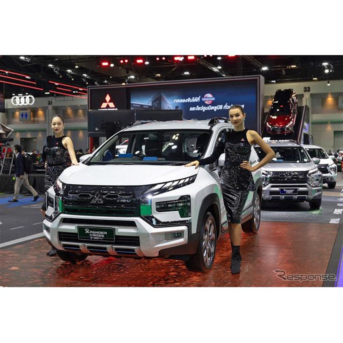 三菱製ハイブリッド搭載、新型『エクスパンダー』を公開 “買える