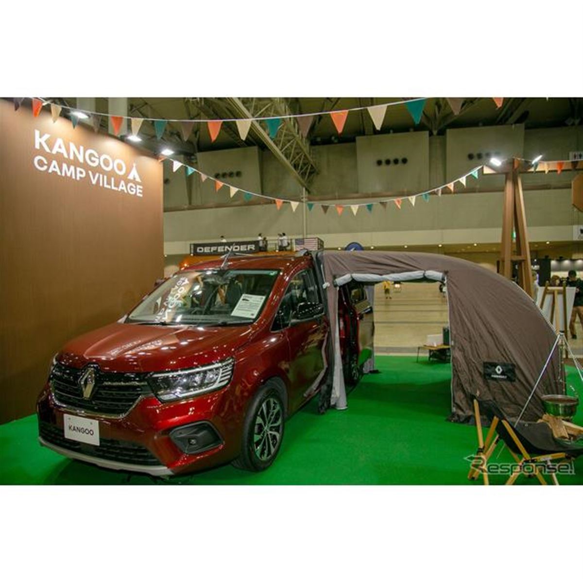 ルノー「キャンプヴィレッジ」を展開、『カングー』＋純正用品でソロ 