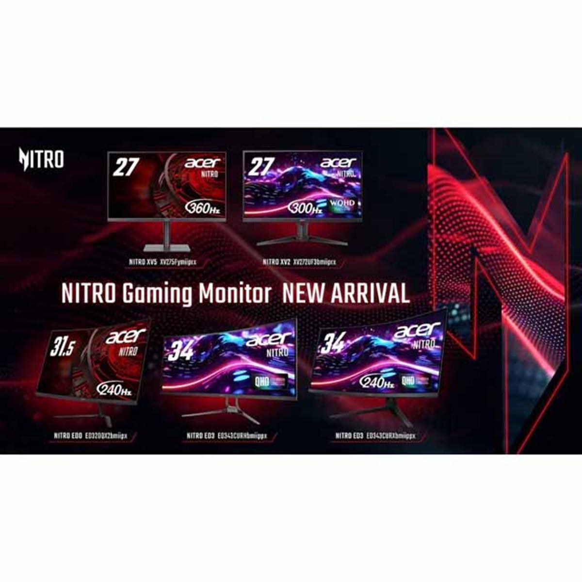 エイサー、ゲーミングモニターブランド「Nitro」から新モデル5