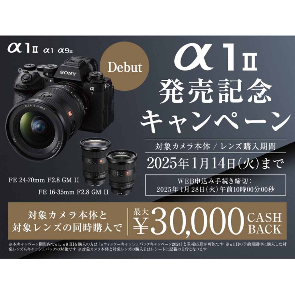 SONY FE 24-70mm F2.8 GM II 2月購入 保証期間内（予約前に準備する3 