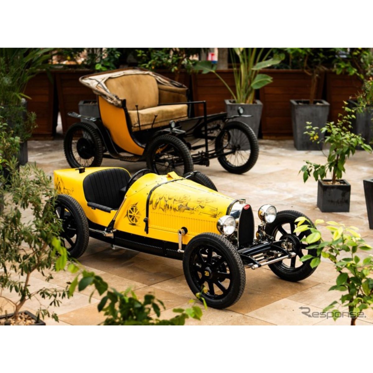 ブガッティ、伝説の「タイプ35」を電動ミニカーで再現…歴史と芸術性を