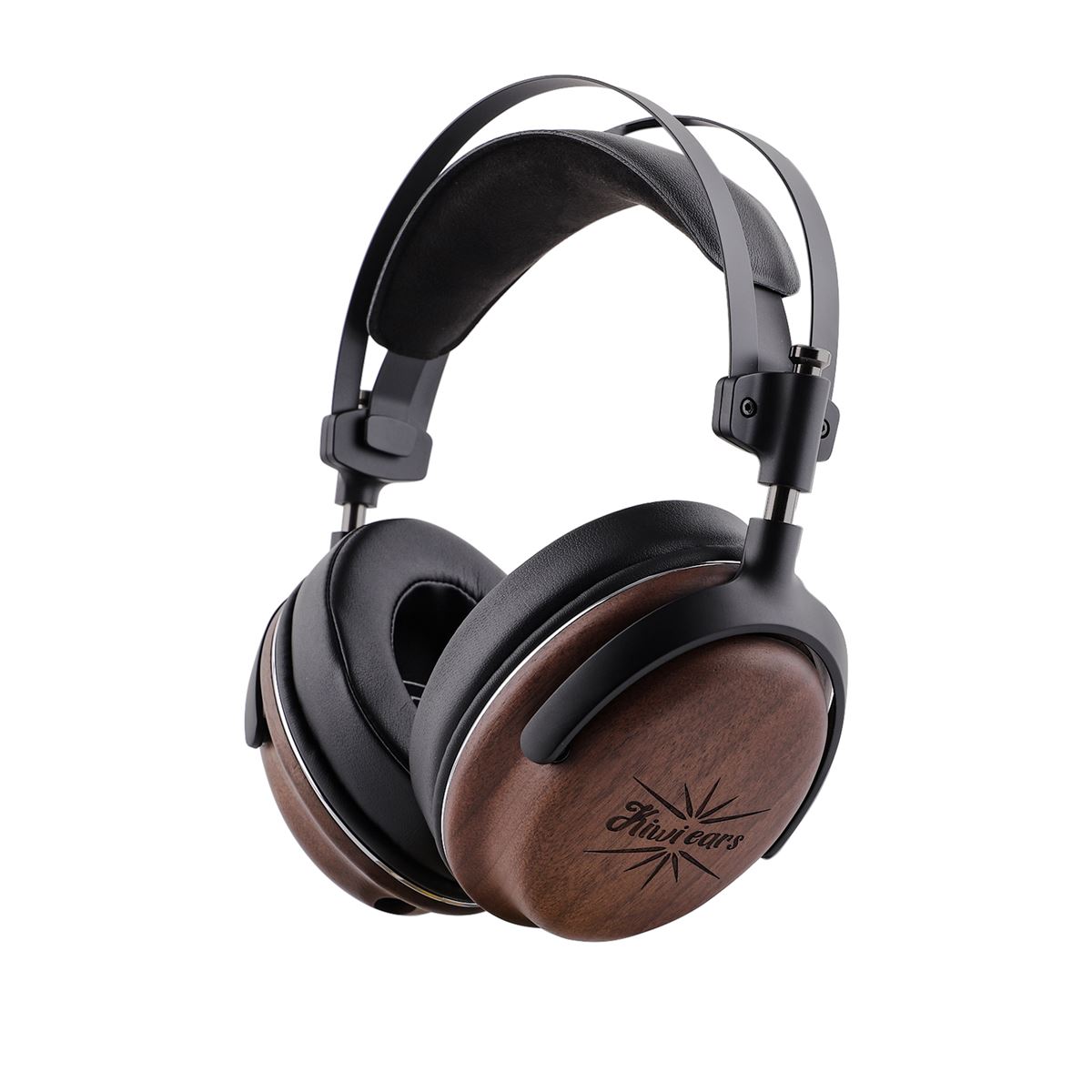 Kiwi　Ears　Atheia　デュアルドライバーヘッドフォン Kiwi Ears、デュアルドライバー設計やウォールナット材を採用