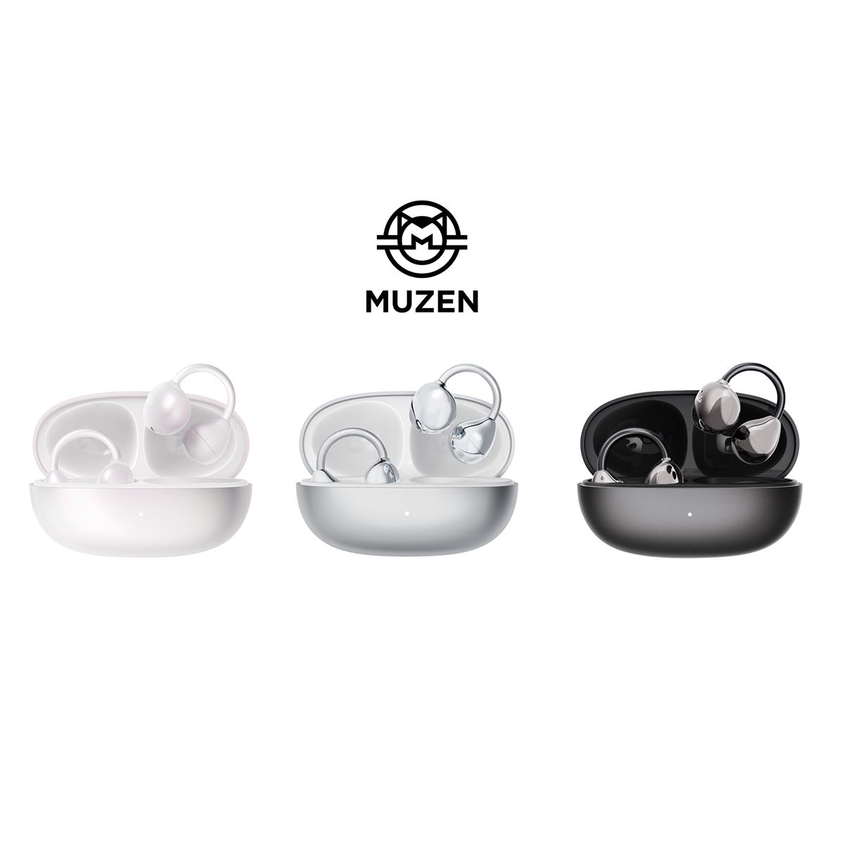 MUZEN、水滴をイメージした新感覚イヤーカフ型イヤホン「MUZEN