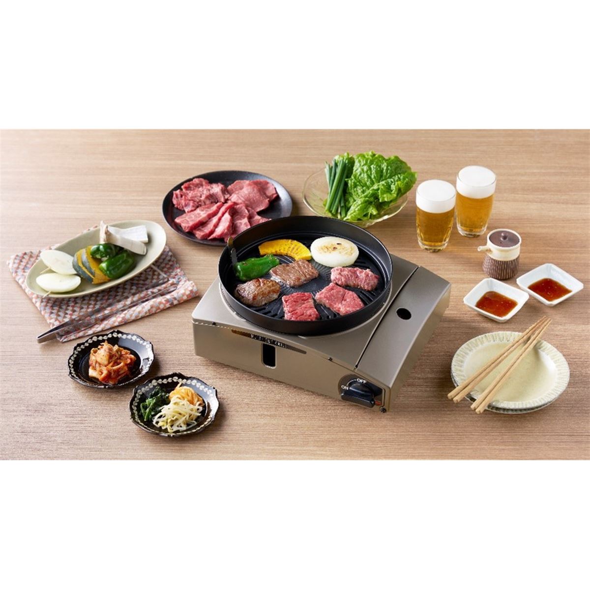 イワタニ、煙と油はねをダブルで抑える家庭用グリル「カセットフー