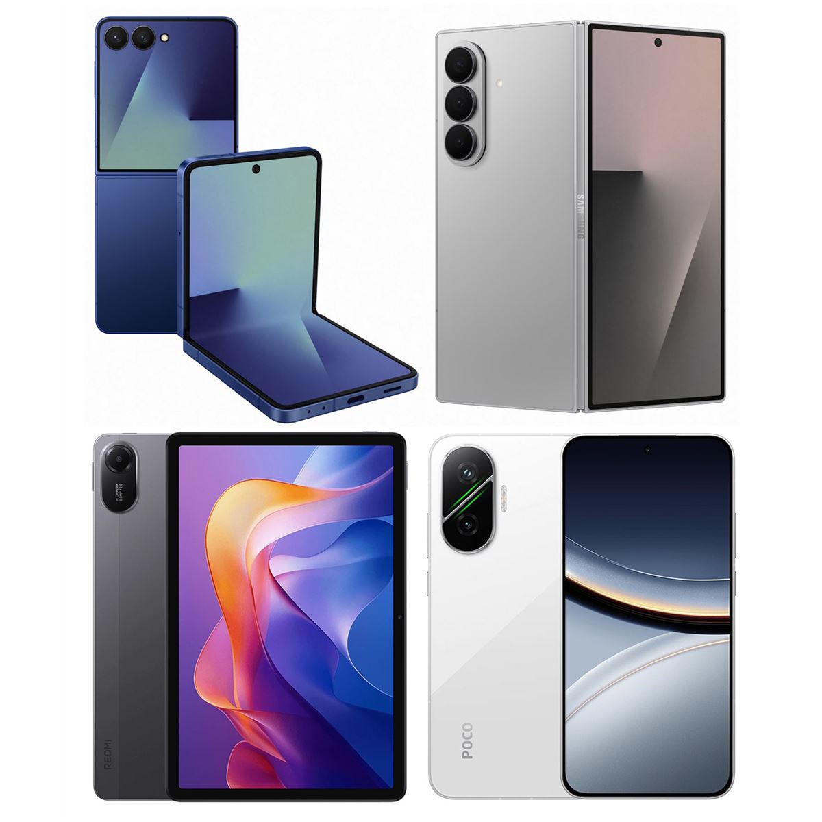 POCO スマートフォン ゲーム向けデザイン 3分で読める新製品】サムスンの縦折りスマホと横折りスマホなど