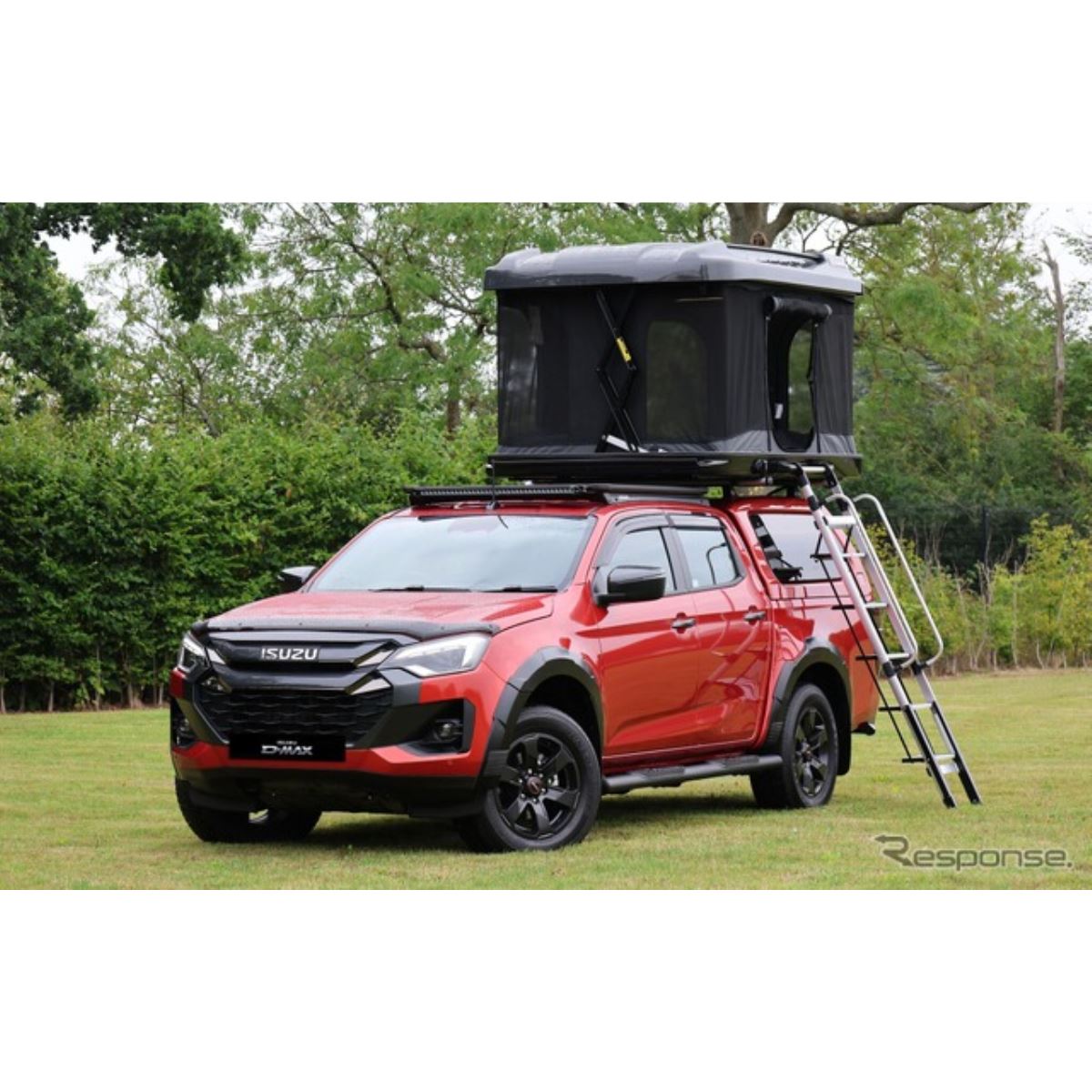 いすゞのピックアップトラック『D-MAX』向け、電動ルーフテント英国