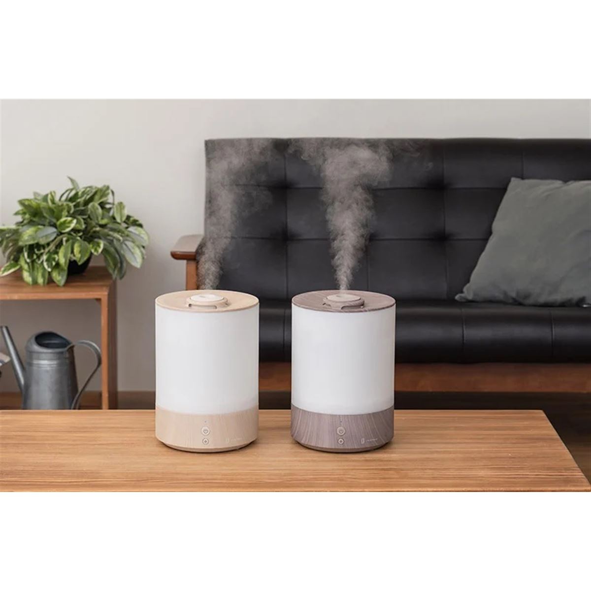 ライフオンプロダクツ、インテリアになじむ木目柄をあしらった超音波