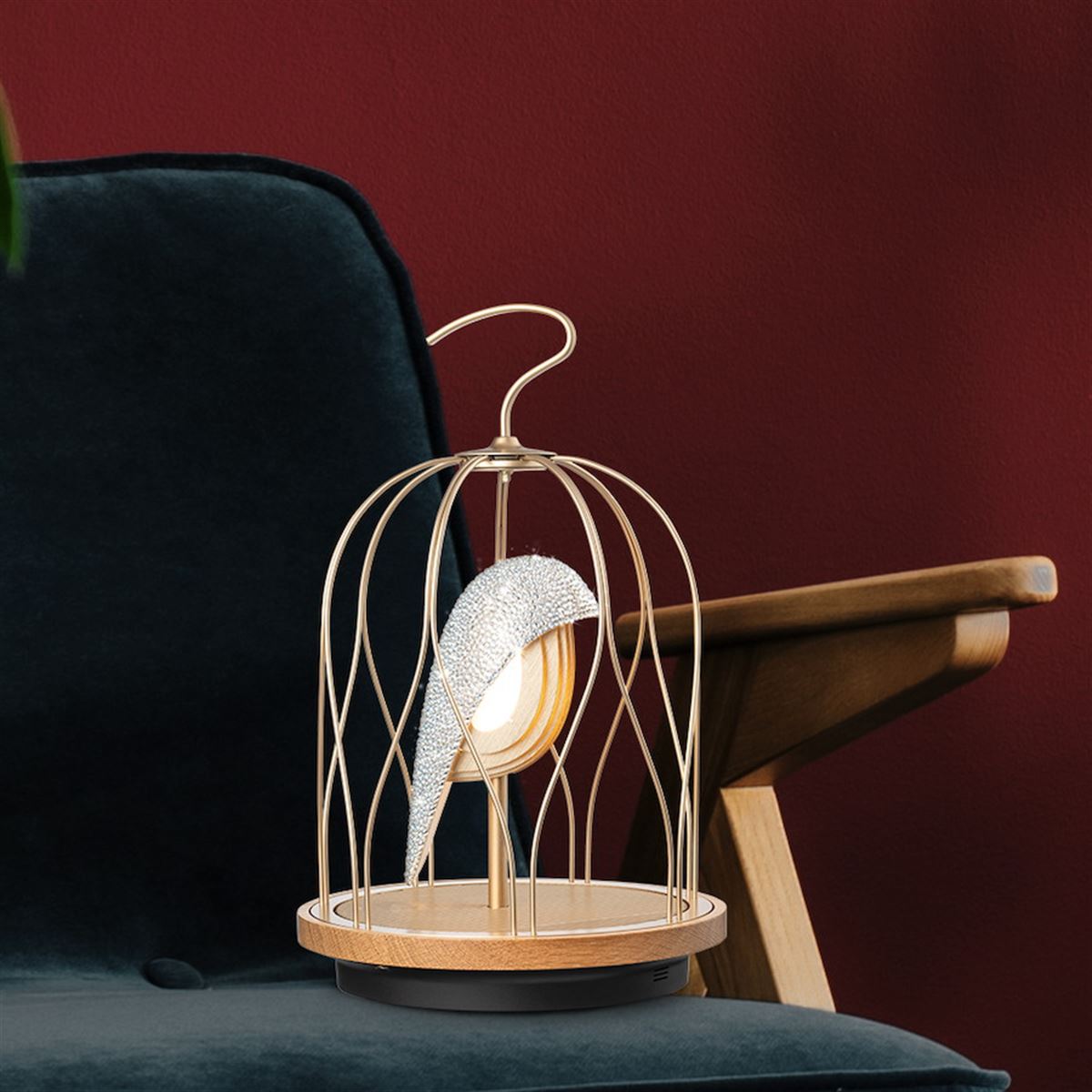 DAQICONCEPT、環境光を照らすおしゃれな鳥かご風Bluetoothスピーカー