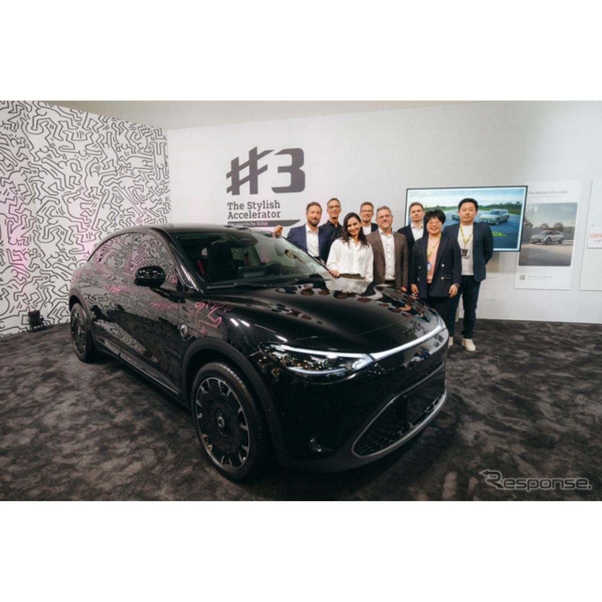 スマートの電動SUV『#3』、キース・ヘリングのアートカー世界初公開