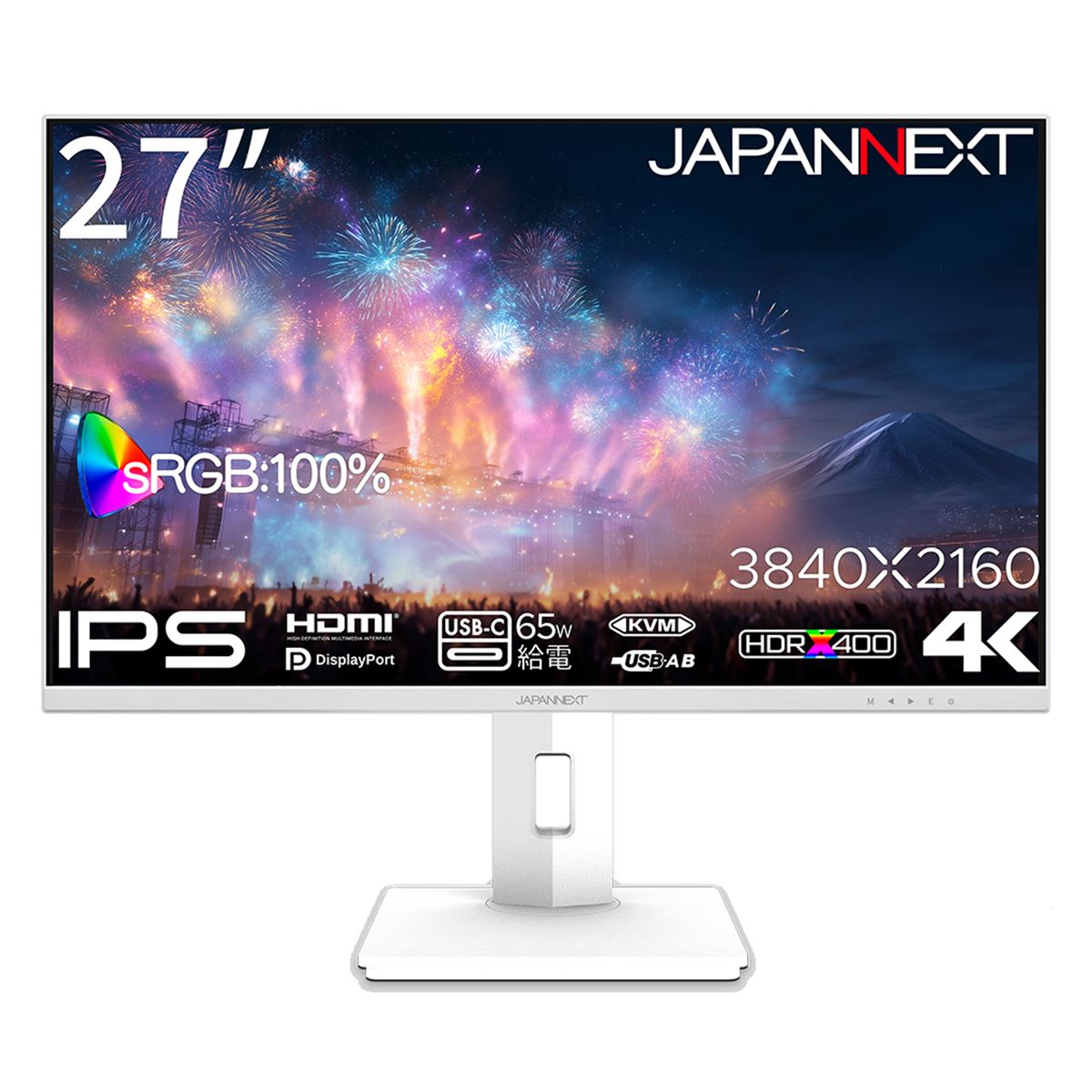 JAPANNEXT、39,980円でHDR 400相当の27型4K液晶ディスプレイ「JN