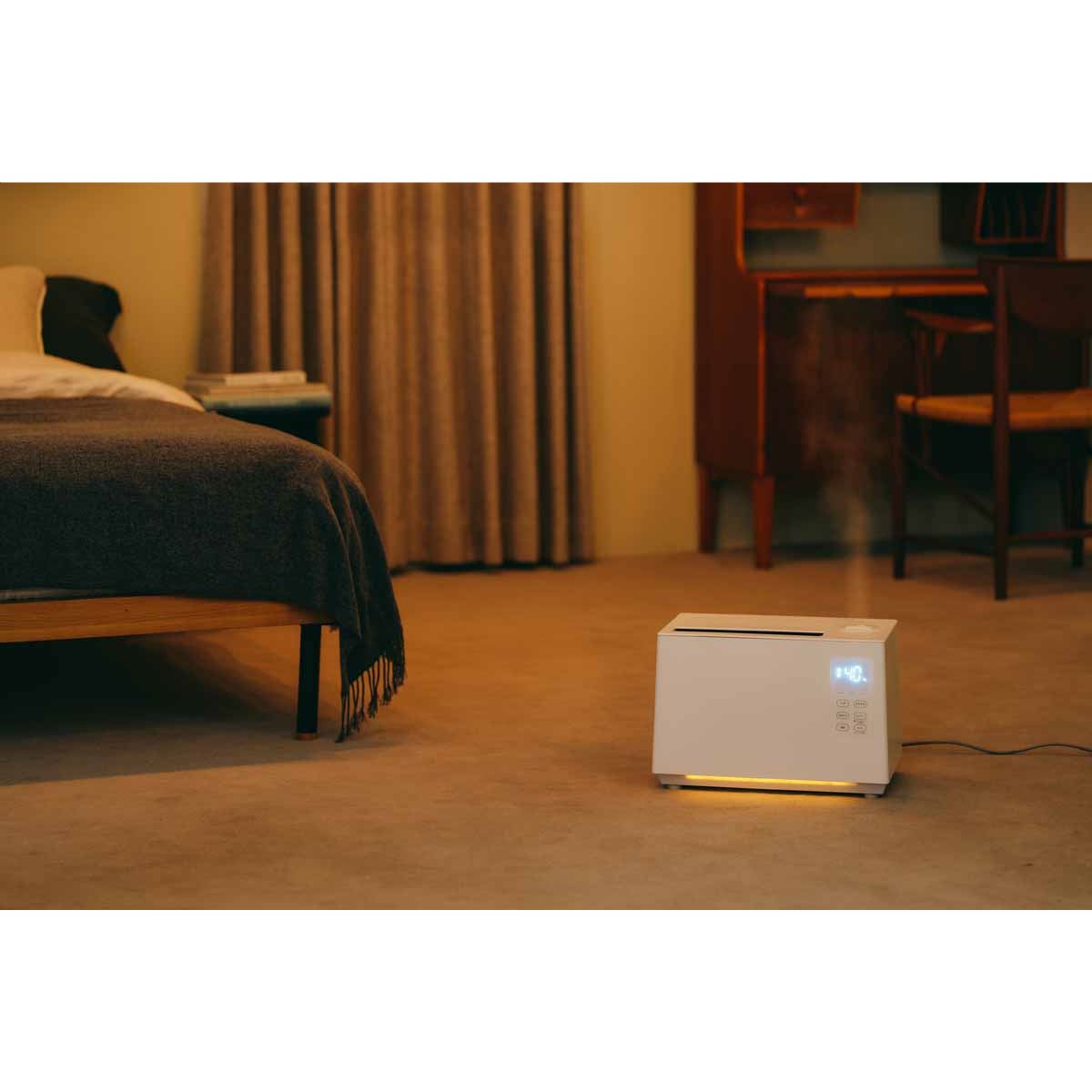 シロカ、衛生面や省エネ性能を高めたハイブリッド加湿器「加熱超音波式