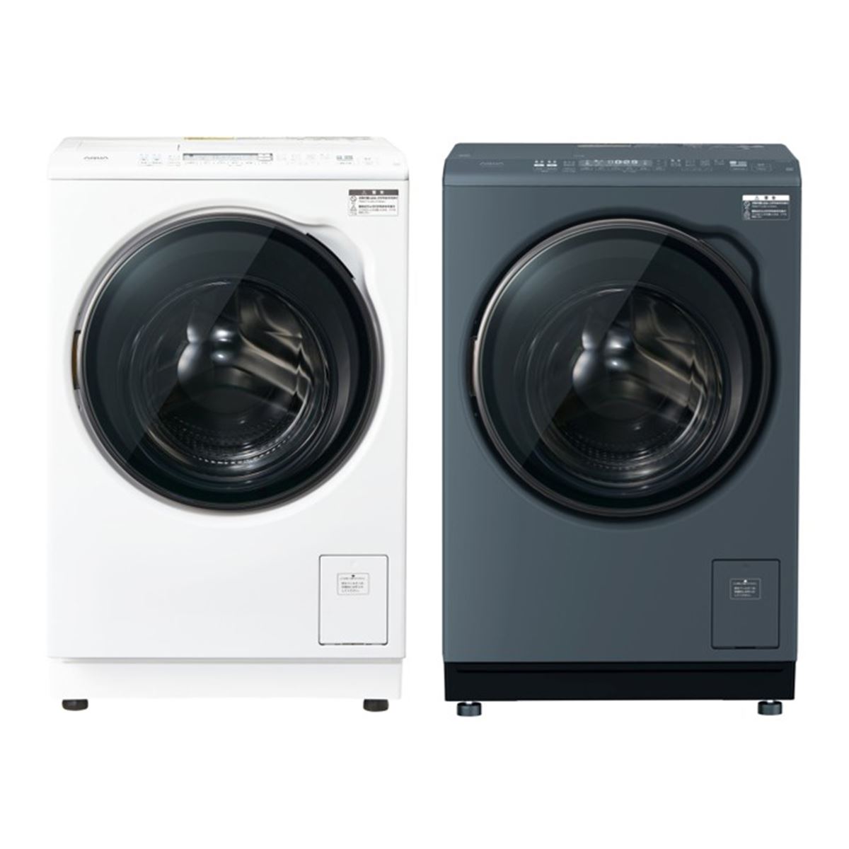 AQUA、奥行スリム化やスクエアデザインを採用したドラム式洗濯乾燥機