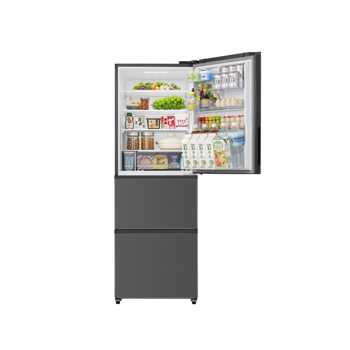 ハイセンス、微氷結とHI-NANO搭載で鮮度と清潔性を追求した358Lの3ドア