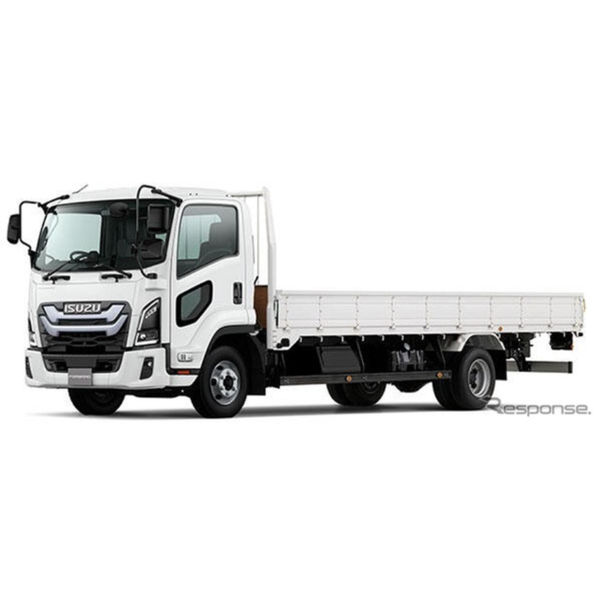 いすゞ、中型トラック『フォワード』改良…9速DCT「ISIM」と新安全装備