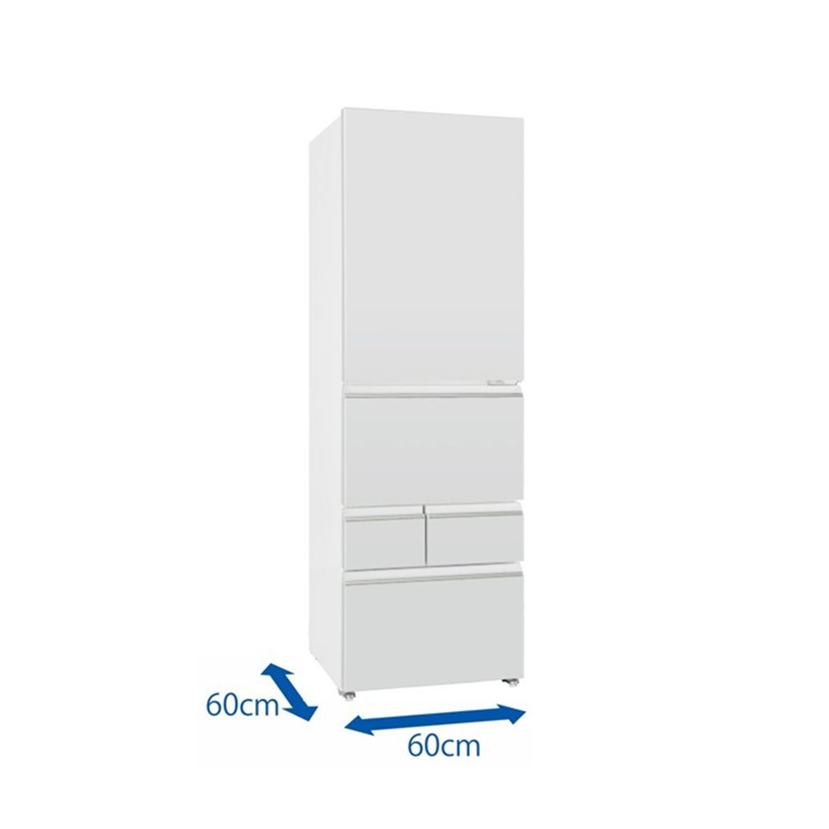 AQUA、幅600×奥行600mmで大容量401Lの5ドア冷蔵庫 - 価格.com