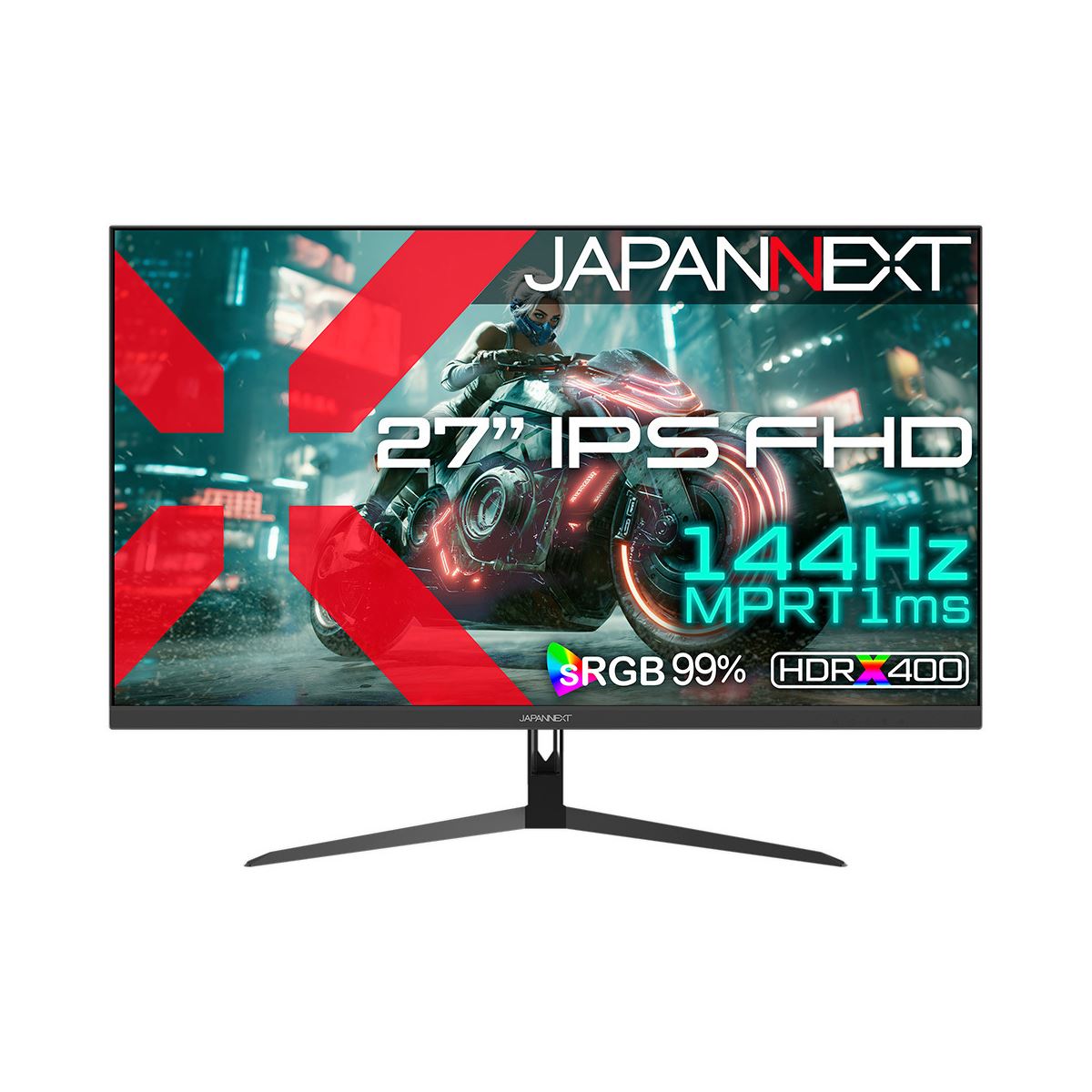 17,980円、IPS・144Hz/1ms対応の27型フルHDゲーミングモニター「JN