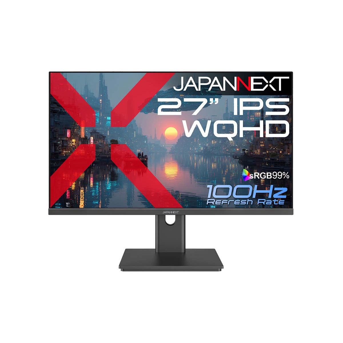 20,980円、sRGB99％・100Hz対応の27型WQHDディスプレイ「JN-IPS27Q3