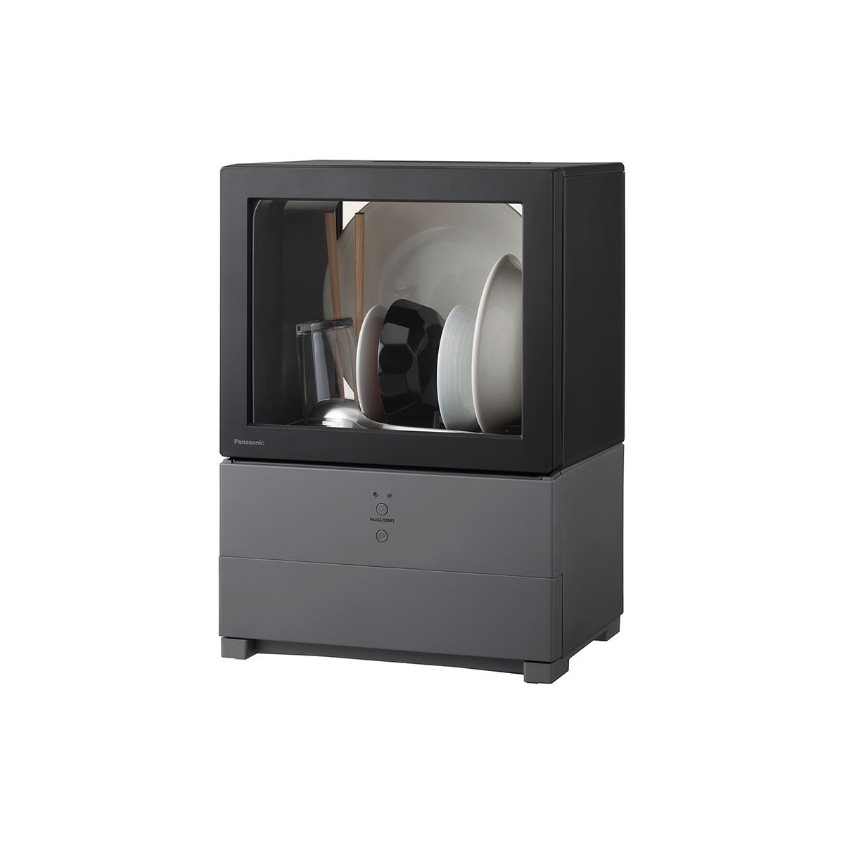 パナソニック、パーソナル食器機「SOLOTA」に新色ブラックモデル