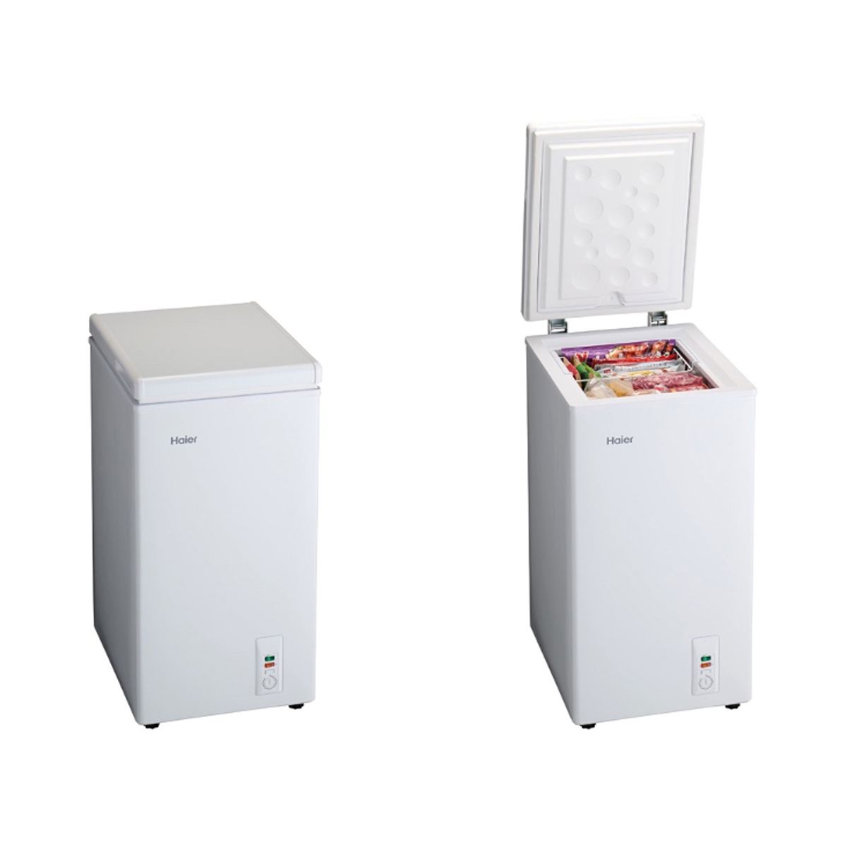 ハイアール、設置しやすい幅約44cmスリム設計の66L上開き式冷凍庫「JF