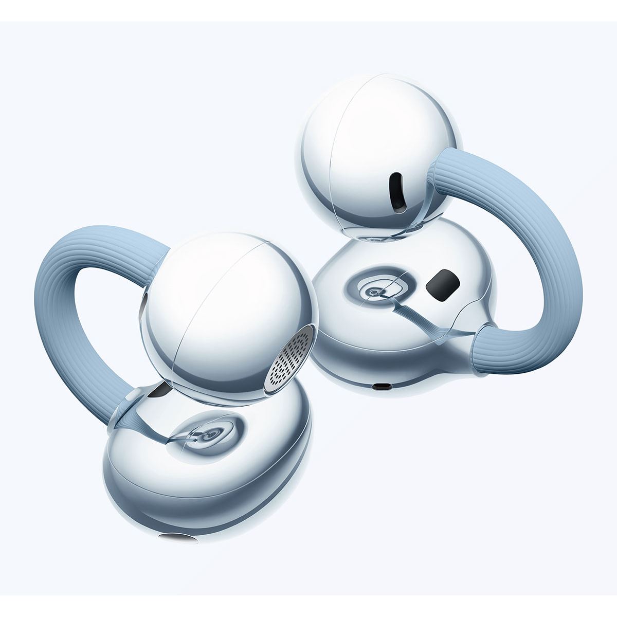 ファーウェイ、液体シリコーンを採用したイヤーカフ型イヤホン「HUAWEI