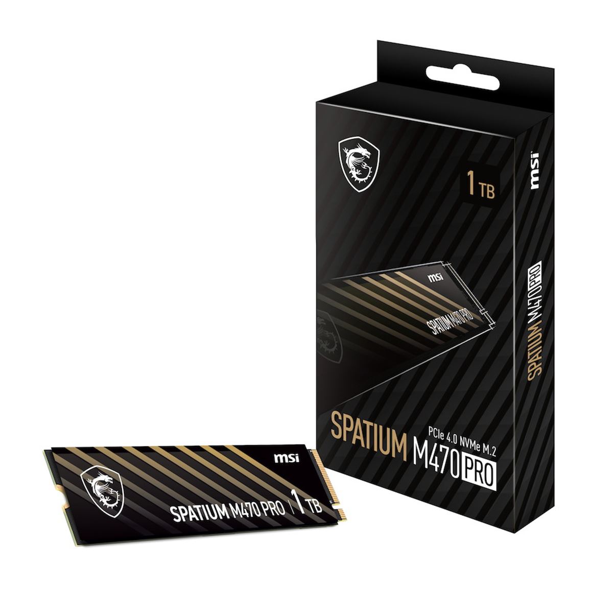 MSI、読込最大6000MB/sのPCIe 4.0対応M.2 SSD「SPATIUM M470 PRO PCIe
