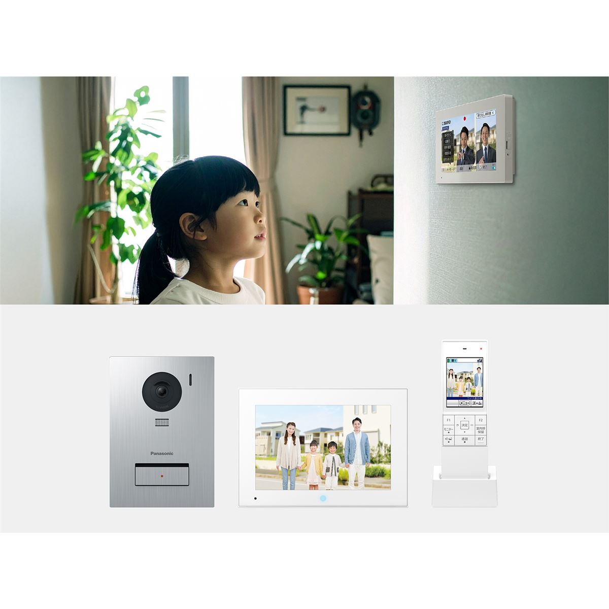 SB 1Fと2Fの部屋から動画で来客を確認できるカメラドアホンPanasonic 来客対応 | インターホン・テレビドアホン | Panasonic