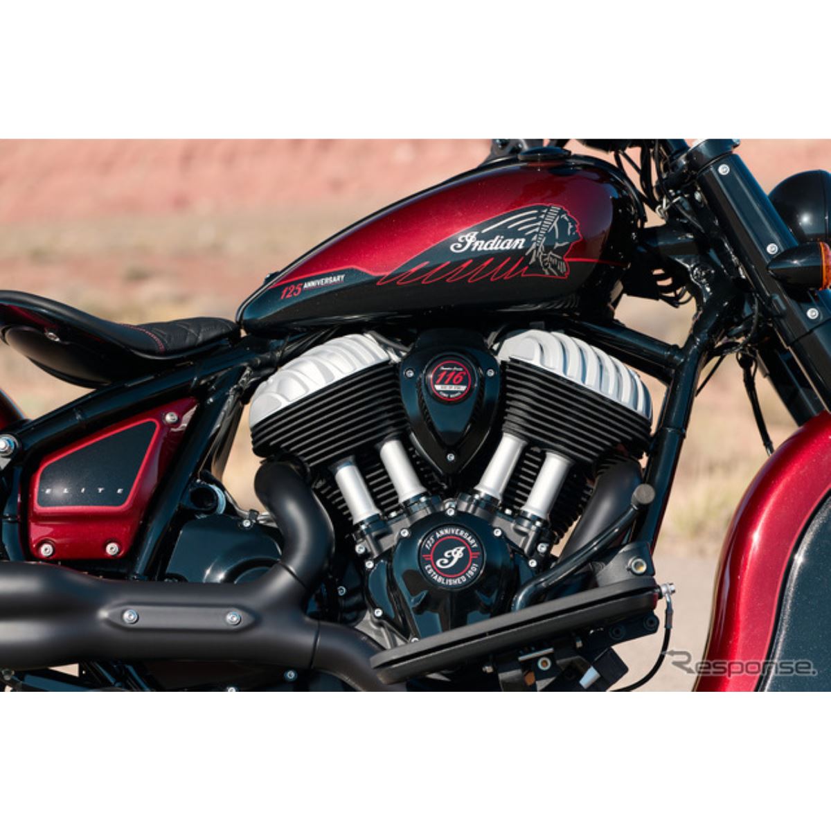 インディアン、創業125周年限定モデル4車種を発表 手作業の特別な塗装