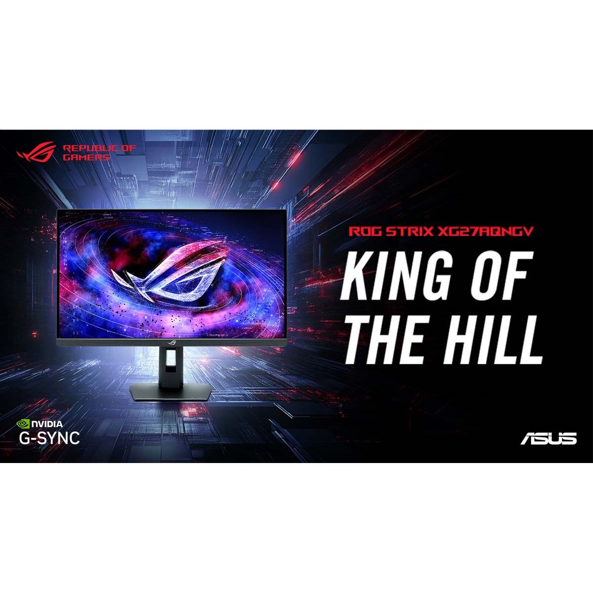 ASUS、G-SYNC Pulsar搭載で360Hz対応の27型QHDゲーミングモニター「ROG