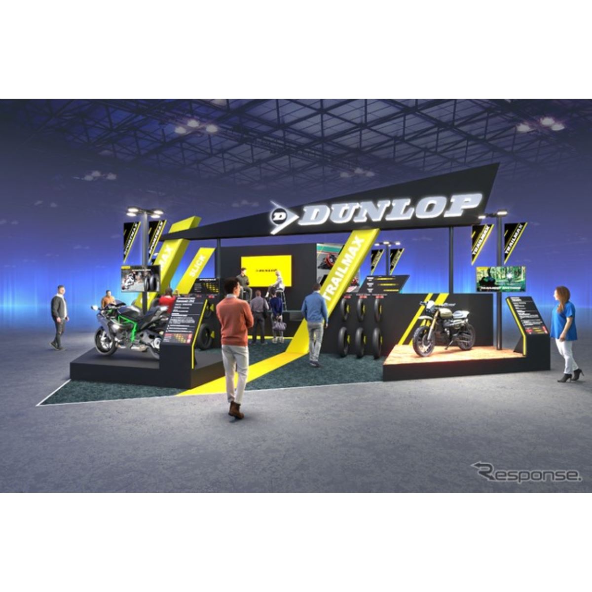ダンロップ、「SPORTMAX」「TRAILMAX」シリーズ展示へ…東京モーター 