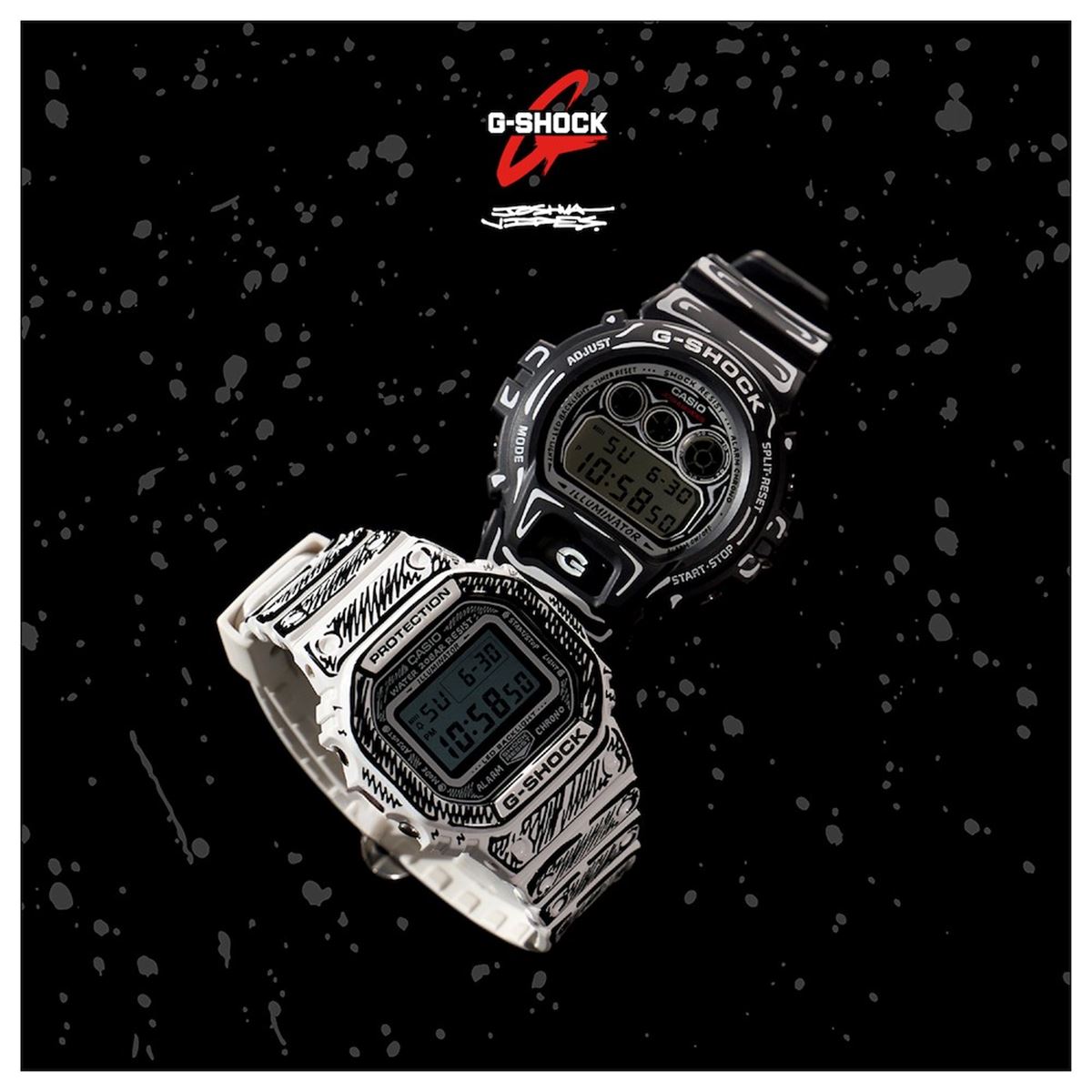 G-SHOCK ジョシュア・ヴィーダス DW-5600JV-7JR 店舗印あり Gショック】Joshua Vides（ジョシュア・ヴィーダス）コラボレーション