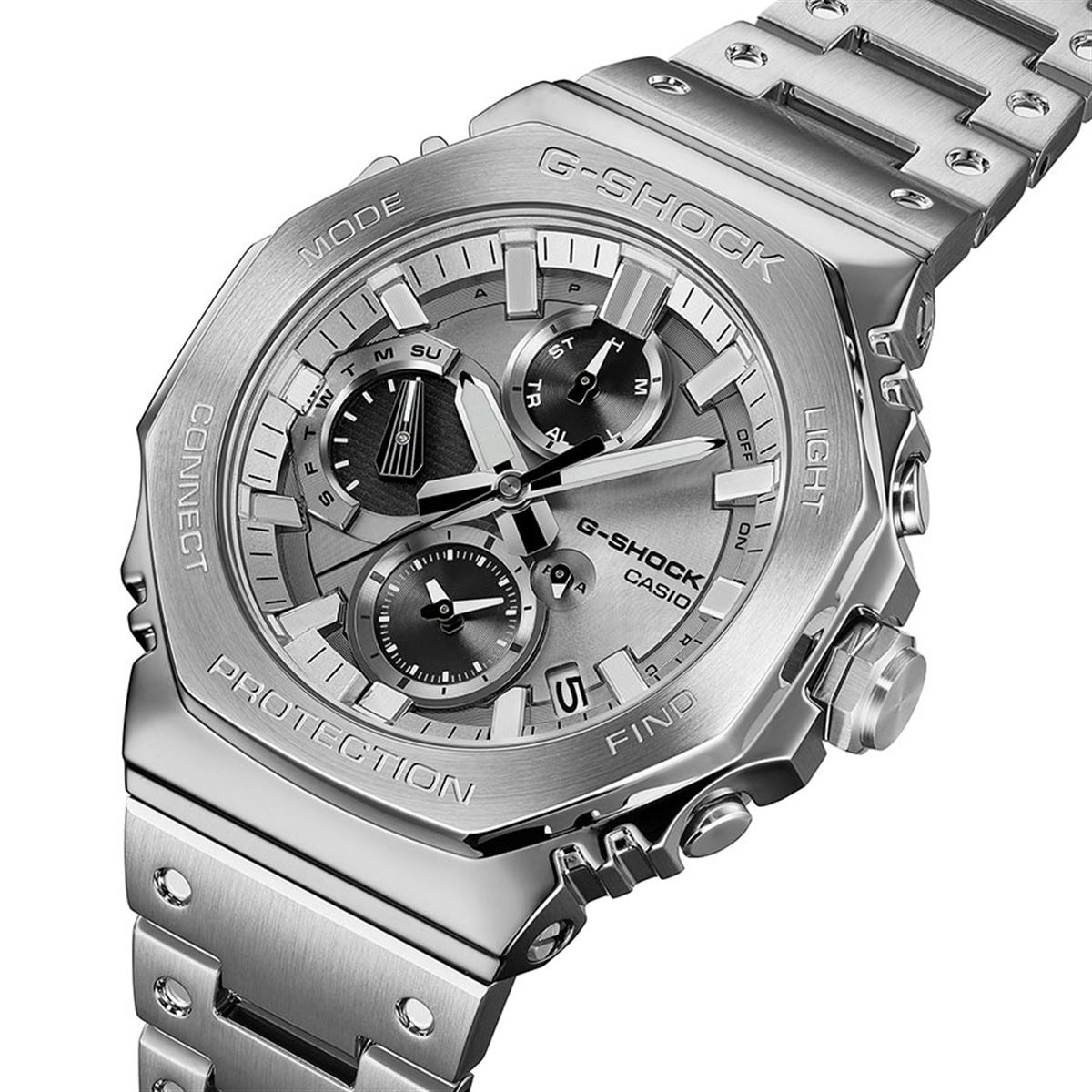 カシオ、八角形フルメタルクロノグラフの「G-SHOCK GMC-B2100ADS