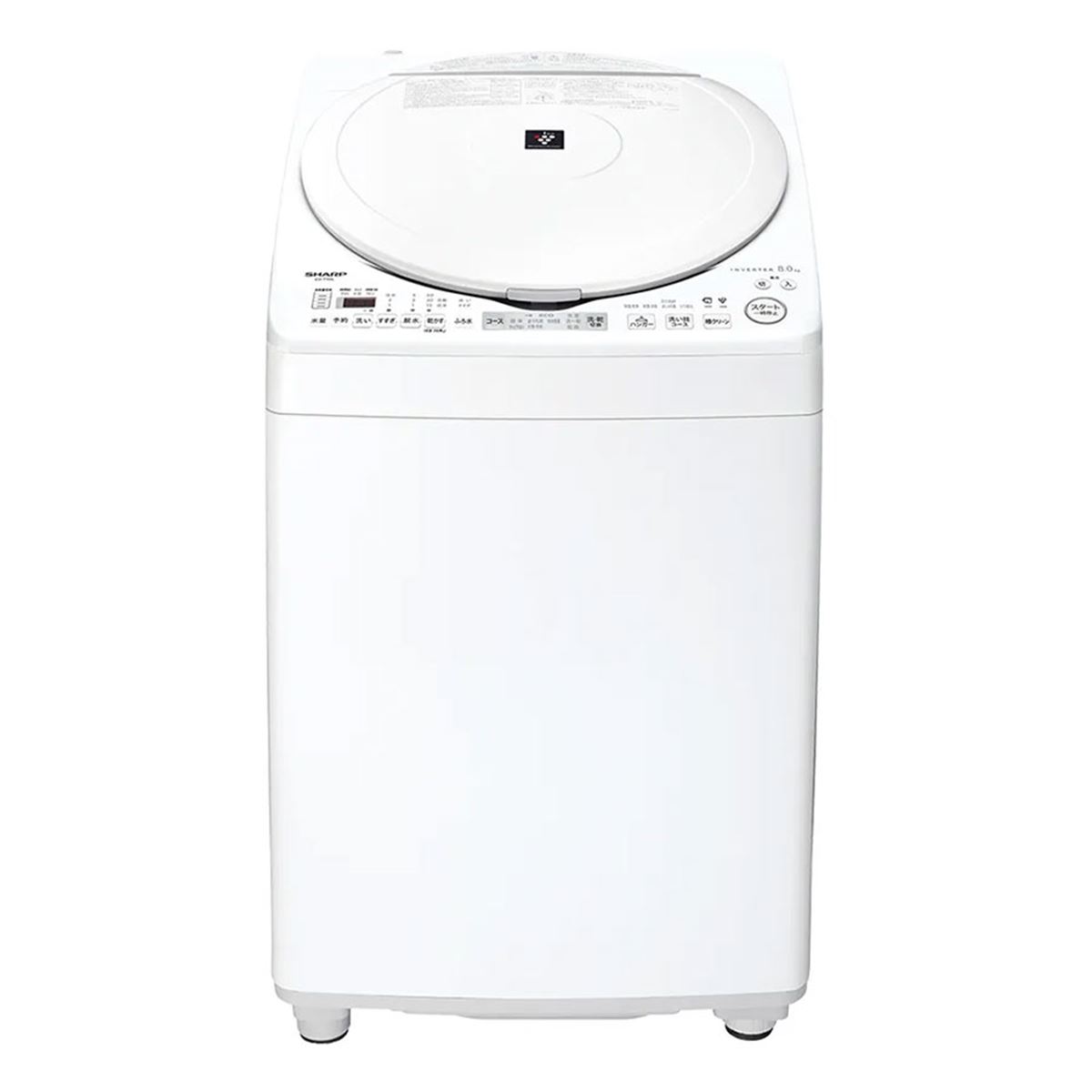 洗浄済み SHARP 2014年製 洗濯機 SHARP(シャープ)の8.0kg全自動洗濯機2014年製「ES-GV80P」｜2019年11月