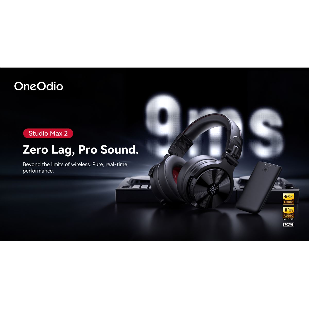 OneOdio、9msの低遅延および最大120時間駆動を実現したワイヤレスDJ