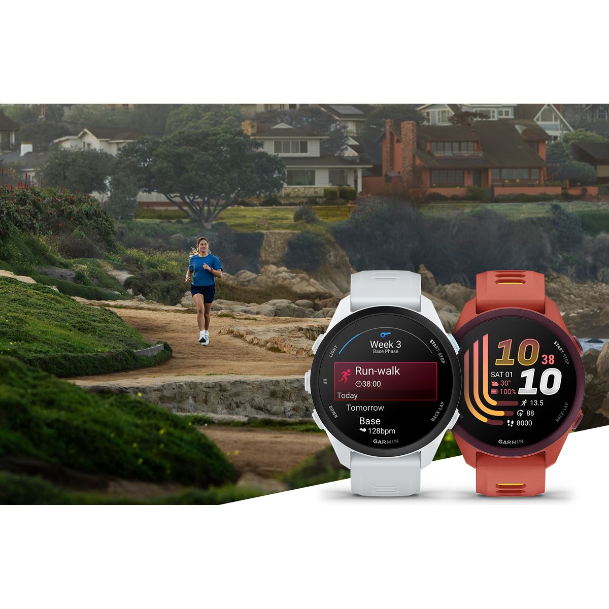 ガーミン、1.2型AMOLED搭載のランニングGPSウォッチ「Forerunner 70