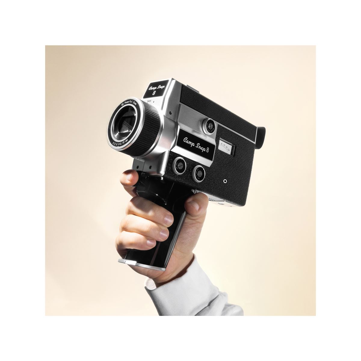 Camp Snap、レトロスタイルのスクリーンレスビデオカメラ「Camp Snap 8 Camp Snap、レトロスタイルのスクリーンレスビデオカメラ「Camp Snap 8