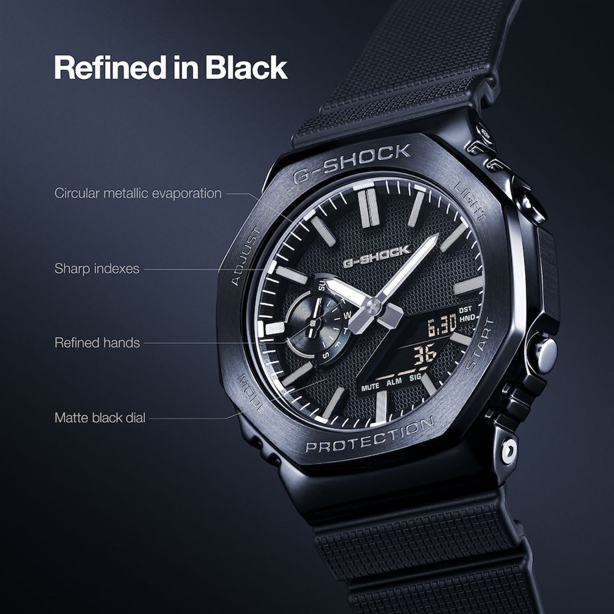 カシオ、G-SHOCK「2100」の上品な黒モデル「LUXE BLACK」 - 価格.com