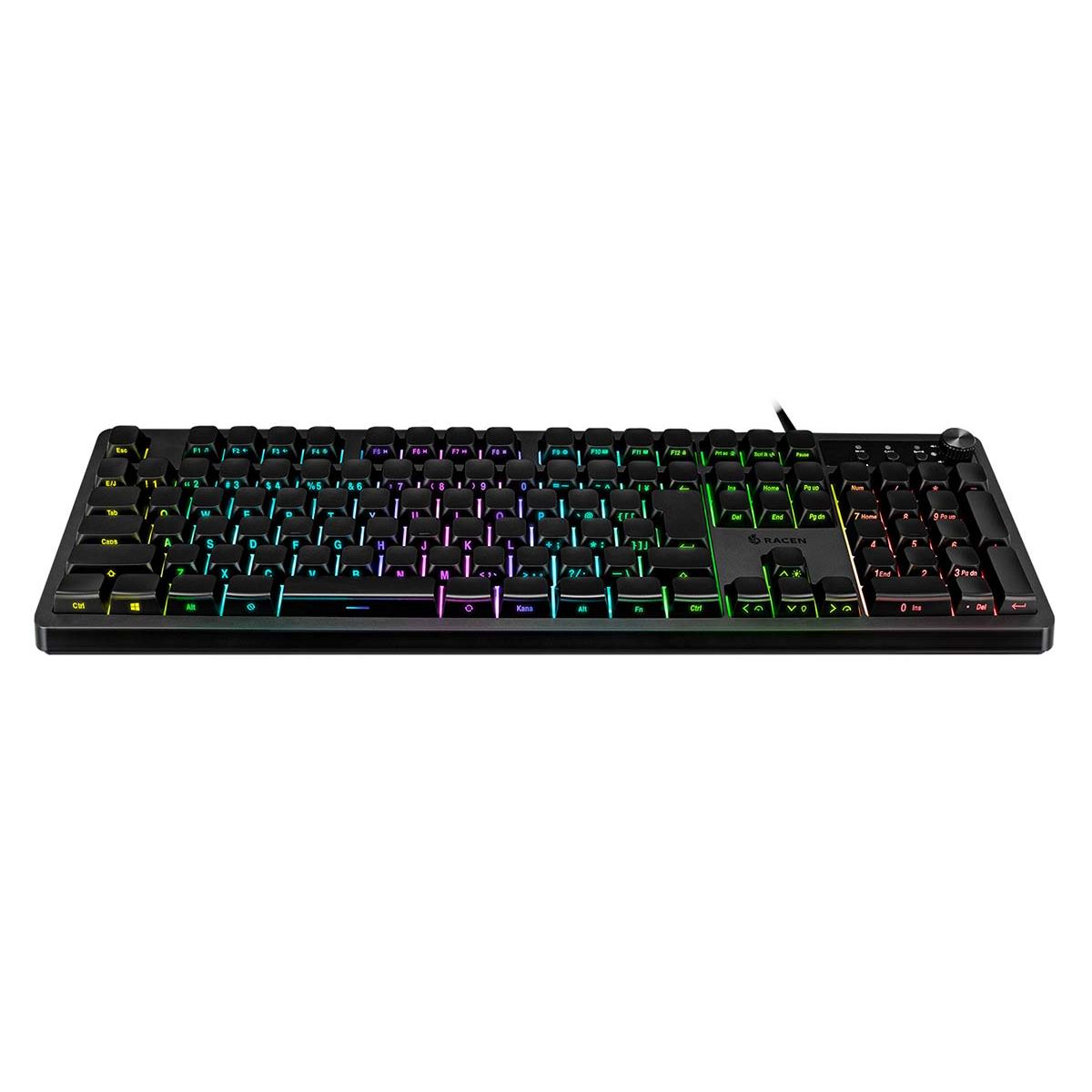 センチュリー、側面印字を採用したメンブレン式ゲーミングキーボード