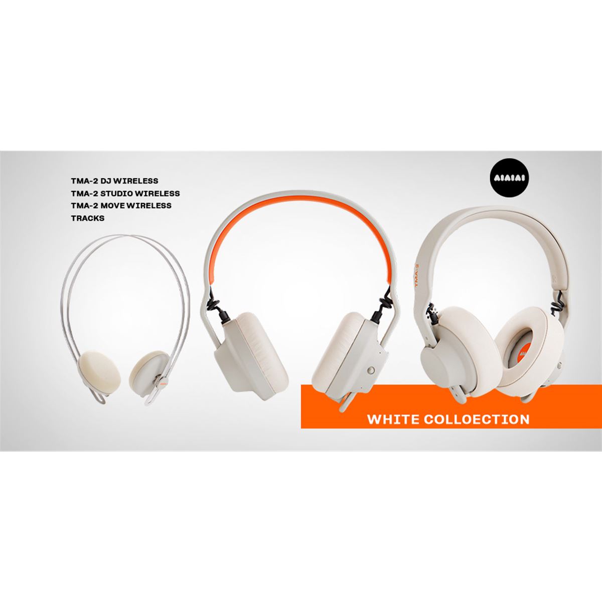 AIAIAI、ヘッドホン「TMA-2」「Tracks」にピュアホワイトのカラーを