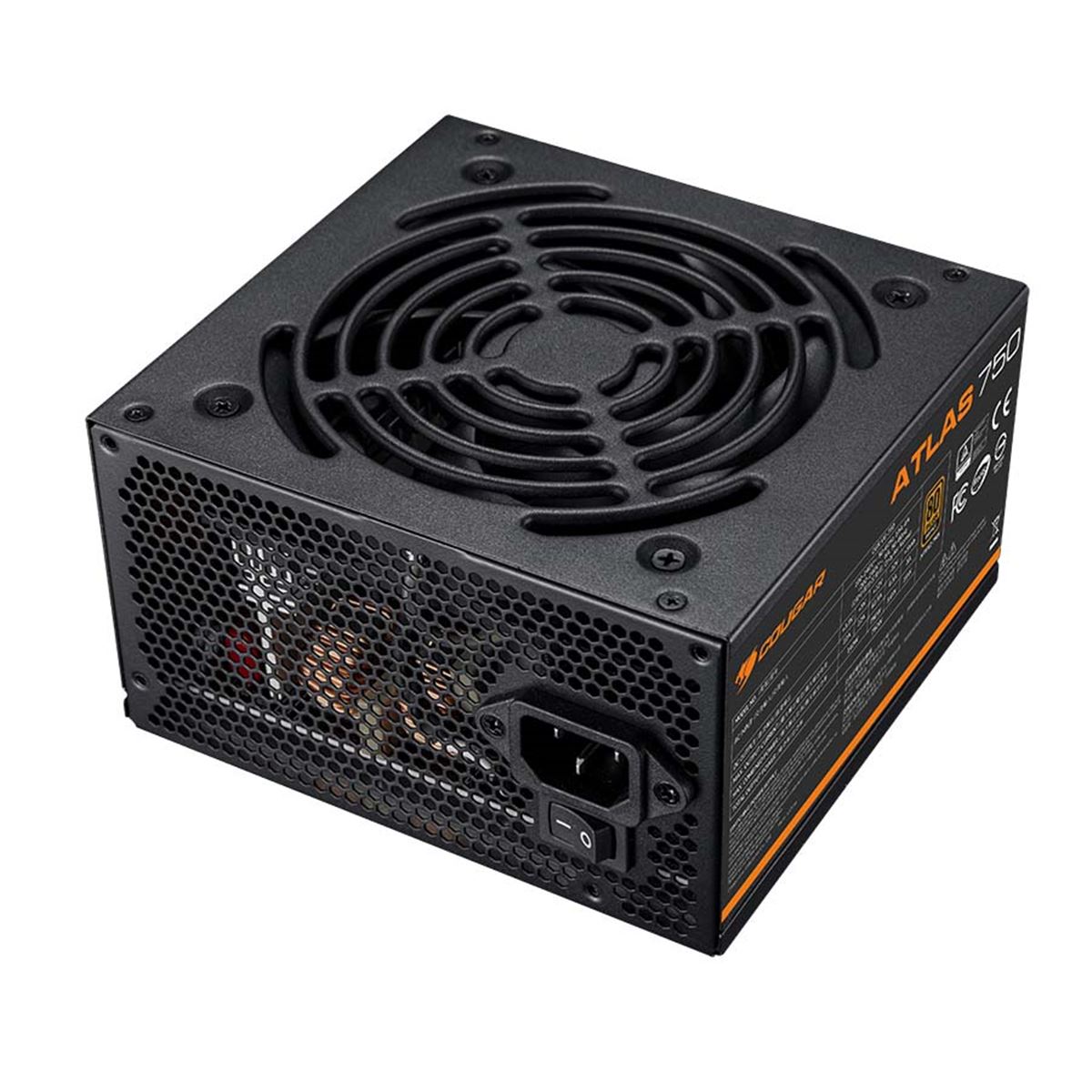 COUGAR、奥行140mmのショート設計を採用した750W電源ユニット「ATLAS