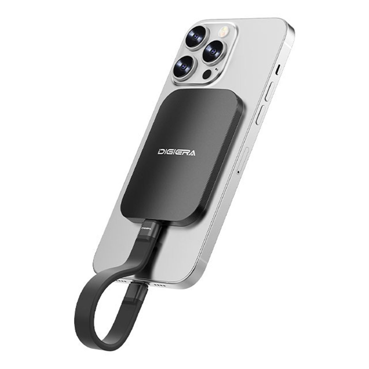 DIGIERA、MagSafeでスマホ背面に吸着する薄型ポータブルSSD