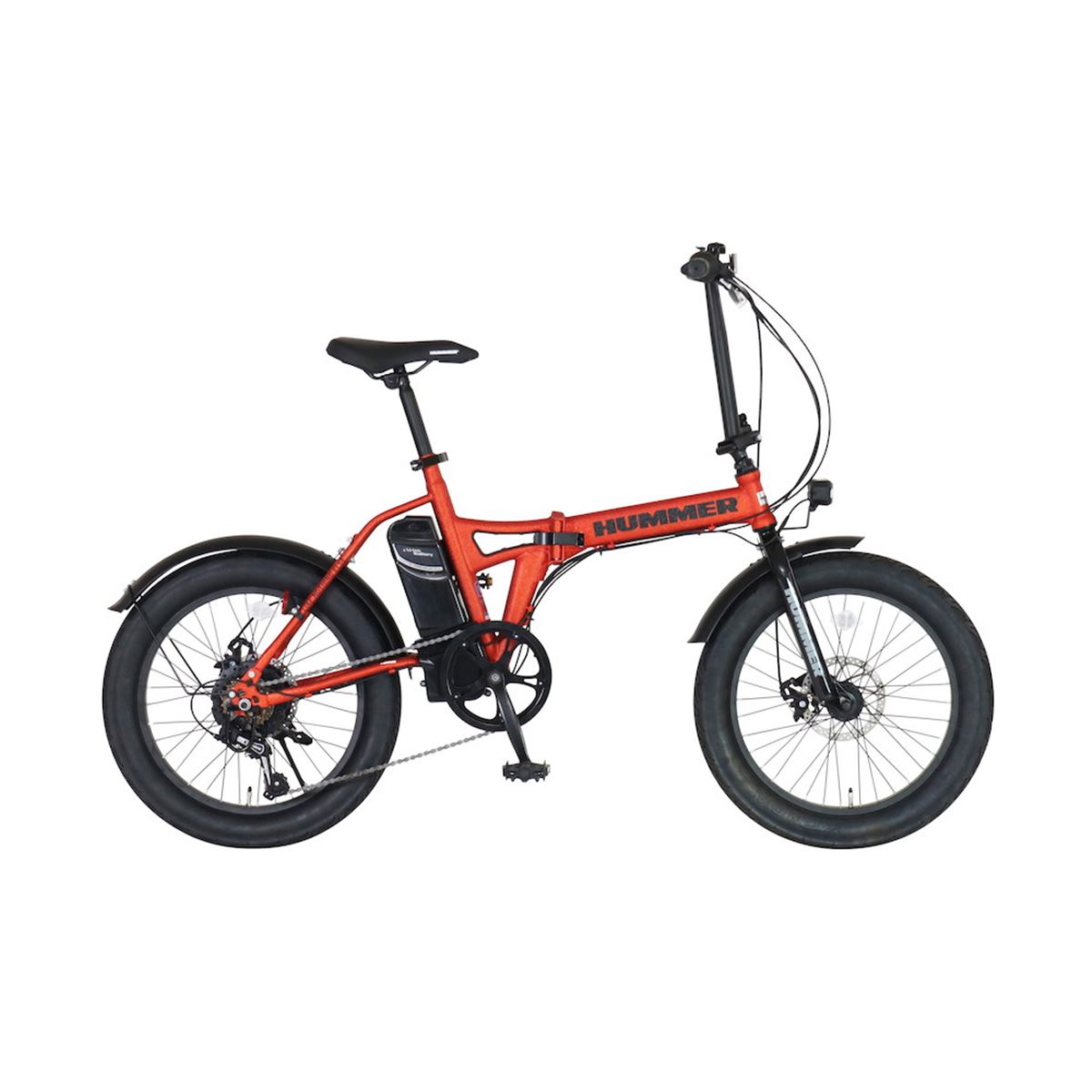 HUMMER、無骨なリンクル塗装を施した20インチ電動アシスト折りたたみ
