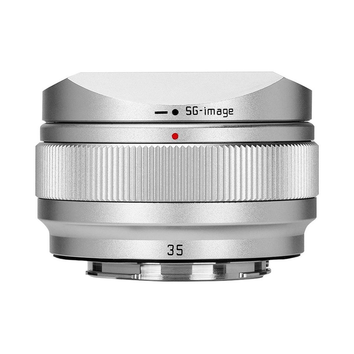 SG-image、単焦点レンズ「SG-image AF 35mm F2.2」にシルバーモデルの