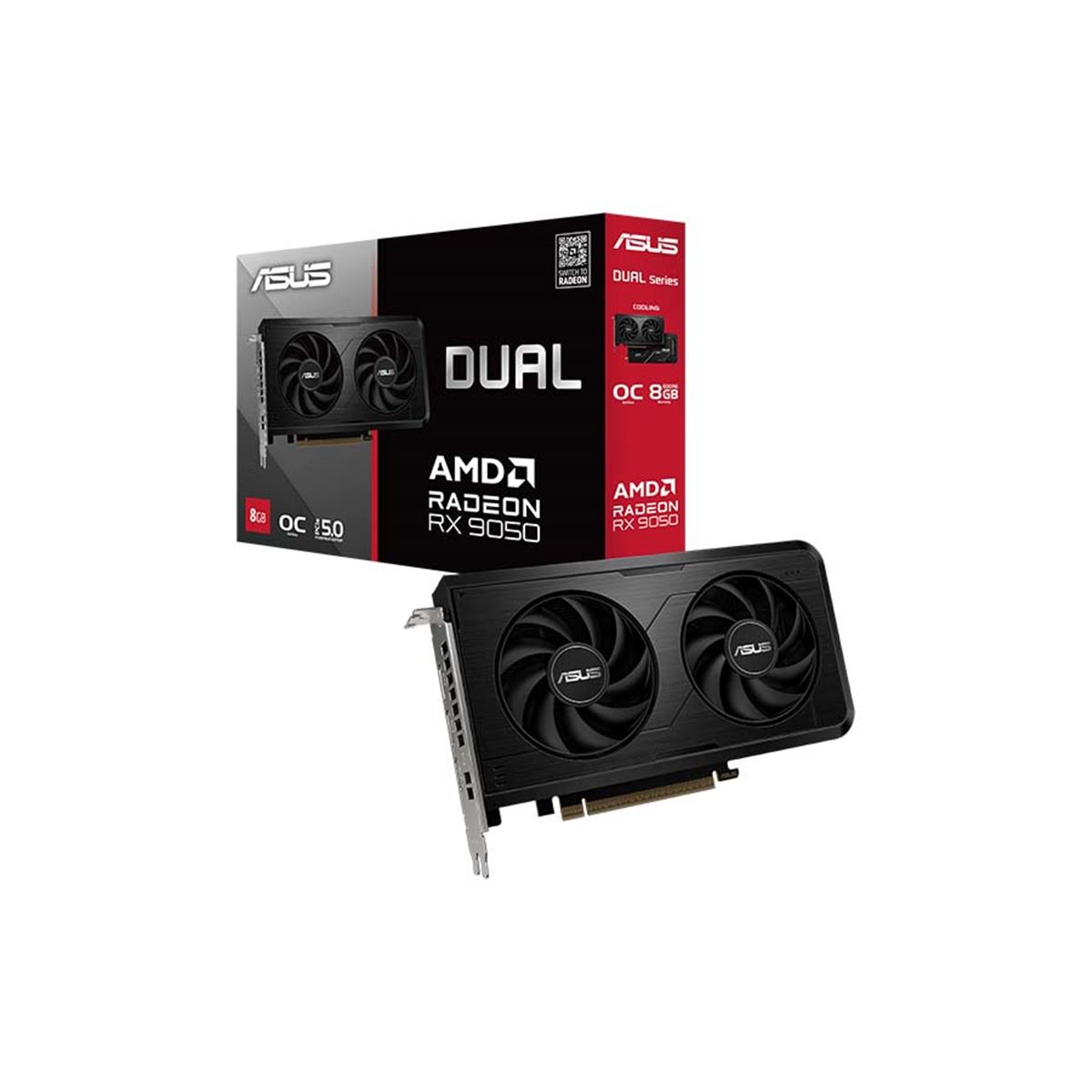 Plateau (英) 2枚 ASUS、2スロット設計のビデオカード「Dual Radeon RX 9050 8GB GDDR6